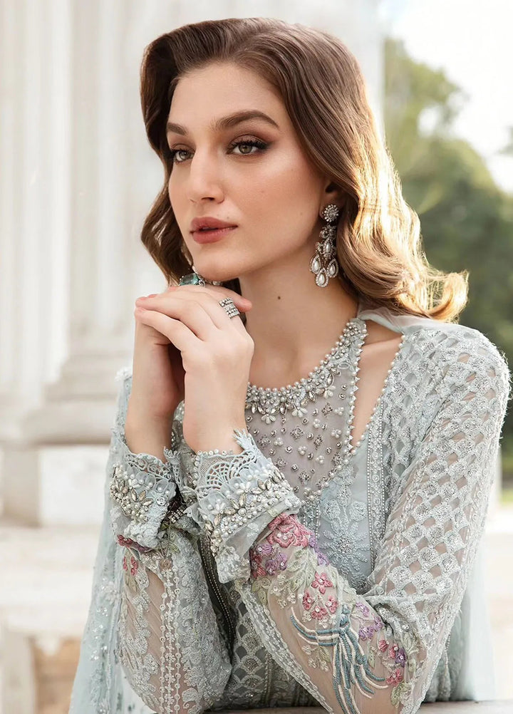 Maria B Embroidered Chiffon Suit Unstitched 3 Piece MB24C D-03 - Formal Collection