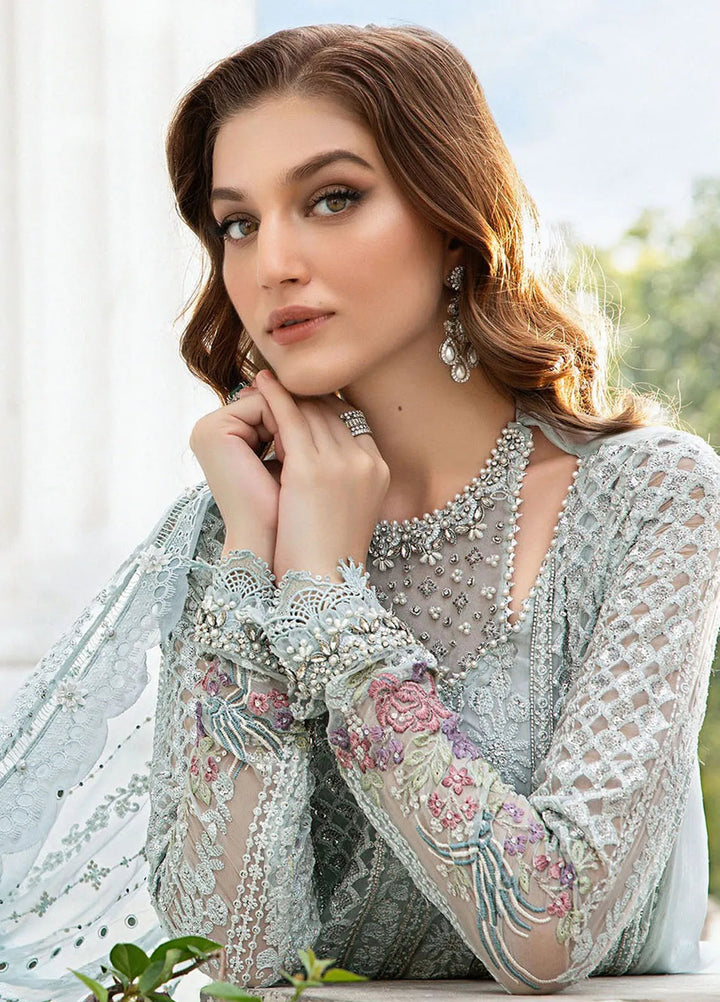 Maria B Embroidered Chiffon Suit Unstitched 3 Piece MB24C D-03 - Formal Collection