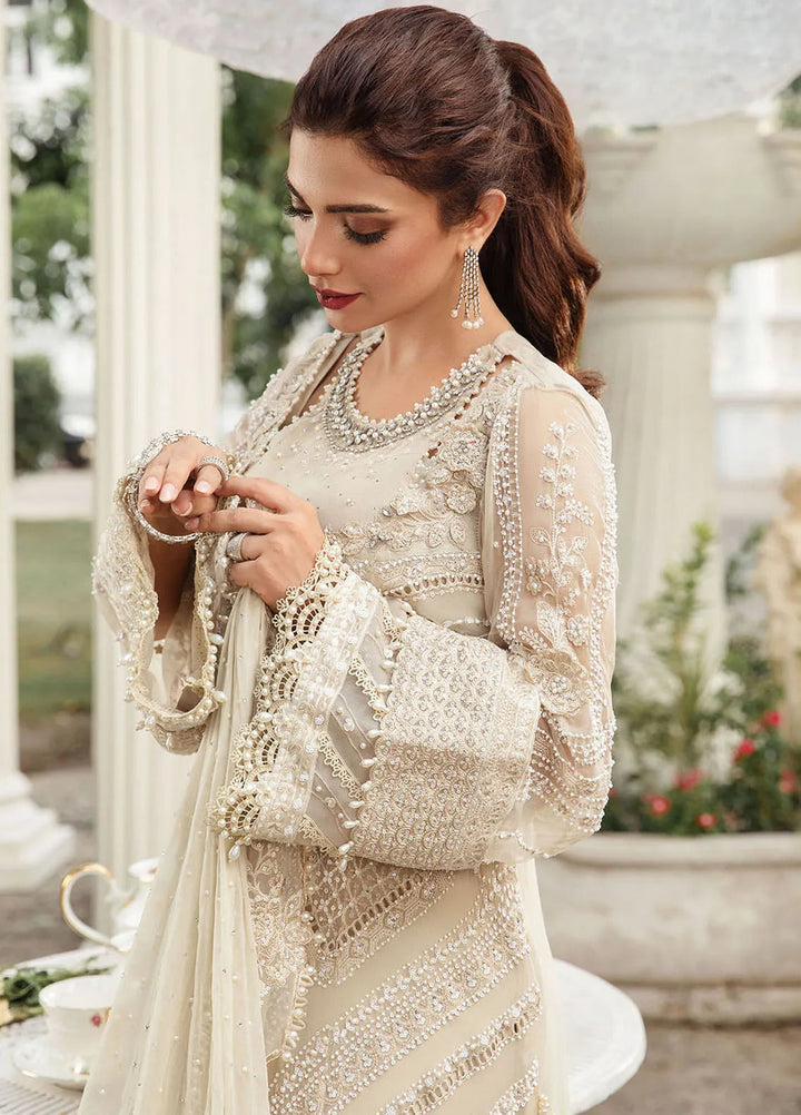Maria B Embroidered Chiffon Suit Unstitched 3 Piece MB24C D-04 - Formal Collection