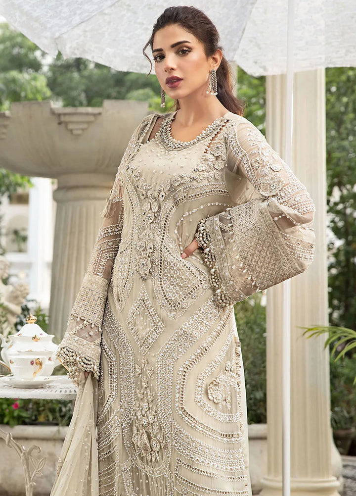 Maria B Embroidered Chiffon Suit Unstitched 3 Piece MB24C D-04 - Formal Collection