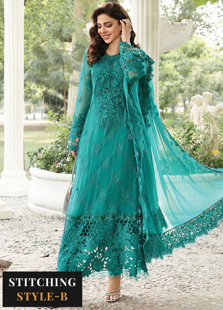Maria B Embroidered Chiffon Suit Unstitched 3 Piece MB24C D-05 - Formal Collection