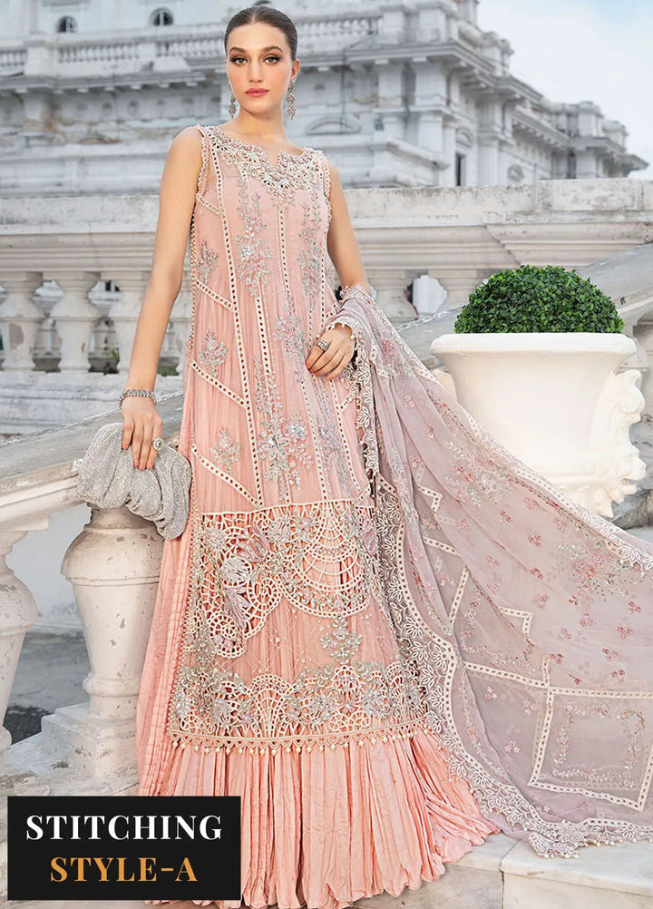 Maria B Embroidered Chiffon Suit Unstitched 3 Piece MB24C D-06 - Formal Collection