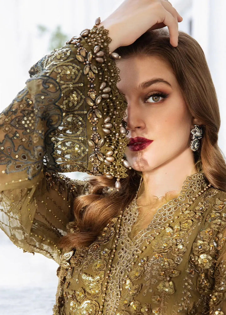 Maria B Embroidered Chiffon Suit Unstitched 3 Piece MB24C D-08 - Formal Collection