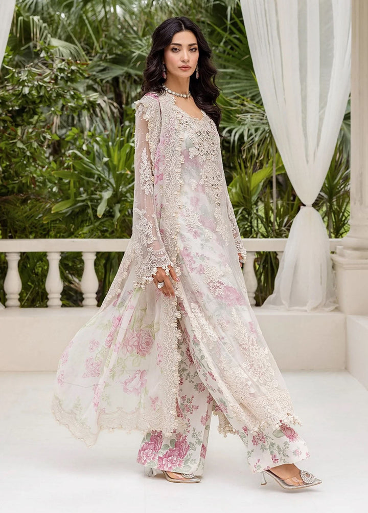 Maria B Embroidered Chiffon Suits Unstitched 3 Piece MB25CU D-01 - Formals Collection