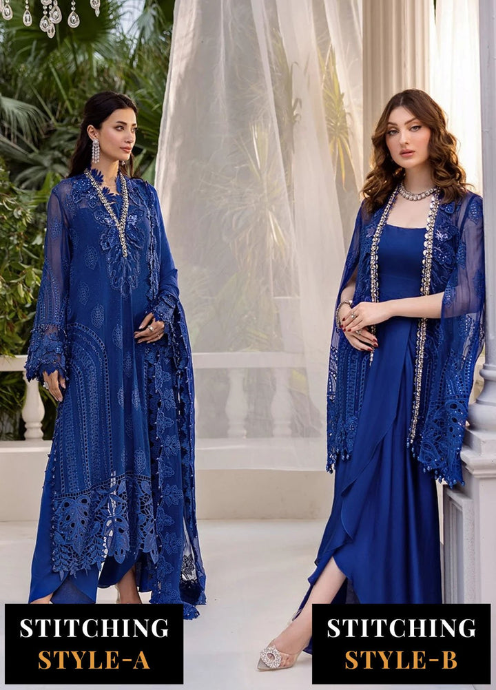 Maria B Embroidered Chiffon Suits Unstitched 3 Piece MB25CU D-03 - Formals Collection