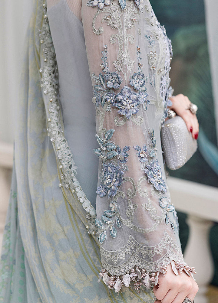 Maria B Embroidered Chiffon Suits Unstitched 3 Piece MB25CU D-08 - Formals Collection