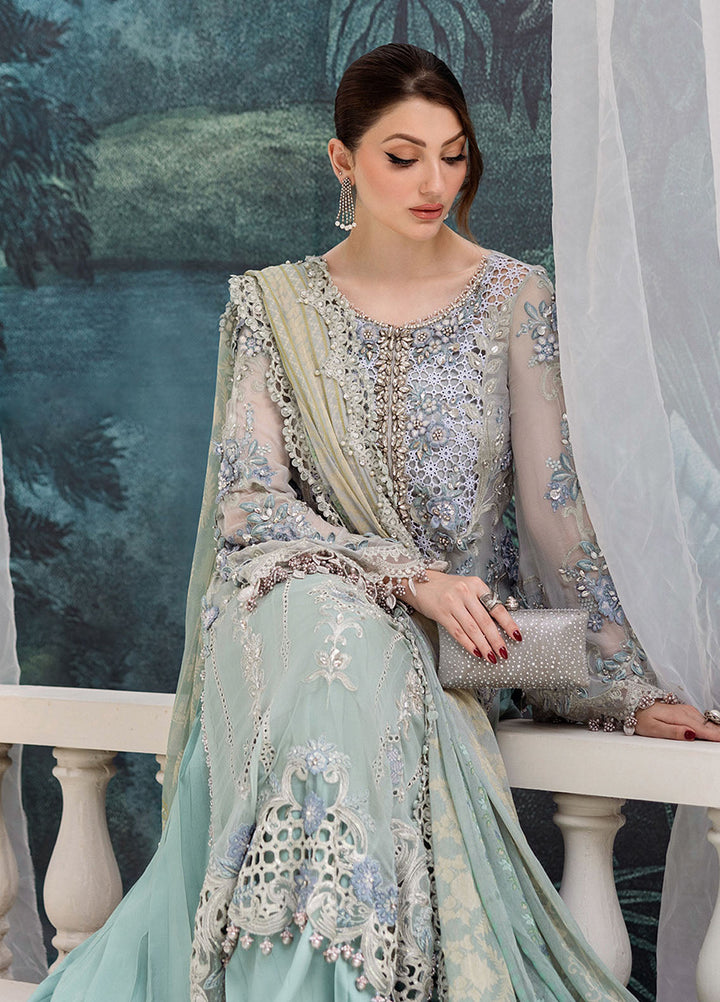 Maria B Embroidered Chiffon Suits Unstitched 3 Piece MB25CU D-08 - Formals Collection