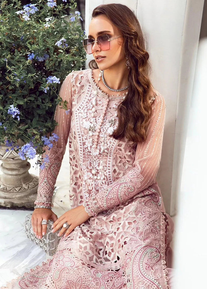 Maria B Embroidered Lawn Suit Unstitched 3 Piece MB24E D-06 - Luxury Collection