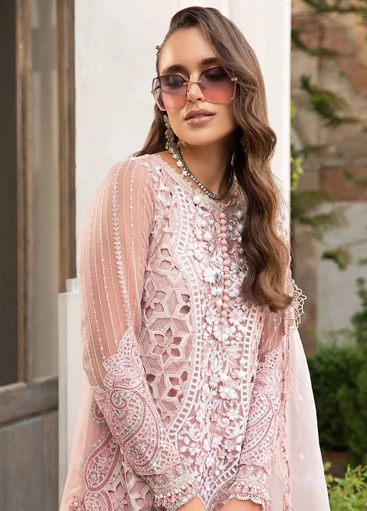Maria B Embroidered Lawn Suit Unstitched 3 Piece MB24E D-06 - Luxury Collection