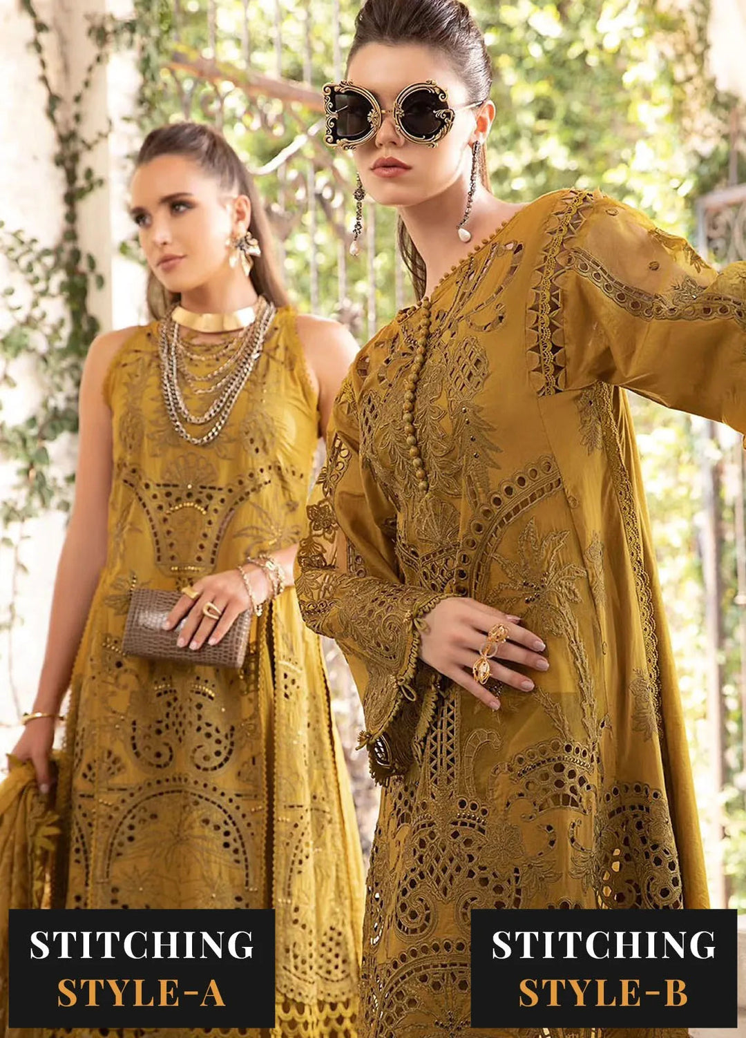 Maria B Embroidered Lawn Suit Unstitched 3 Piece MB24E D-08 - Luxury Collection