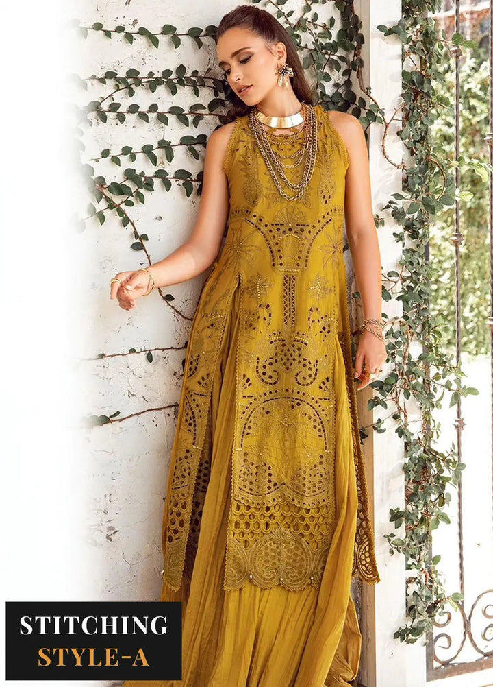 Maria B Embroidered Lawn Suit Unstitched 3 Piece MB24E D-08 - Luxury Collection