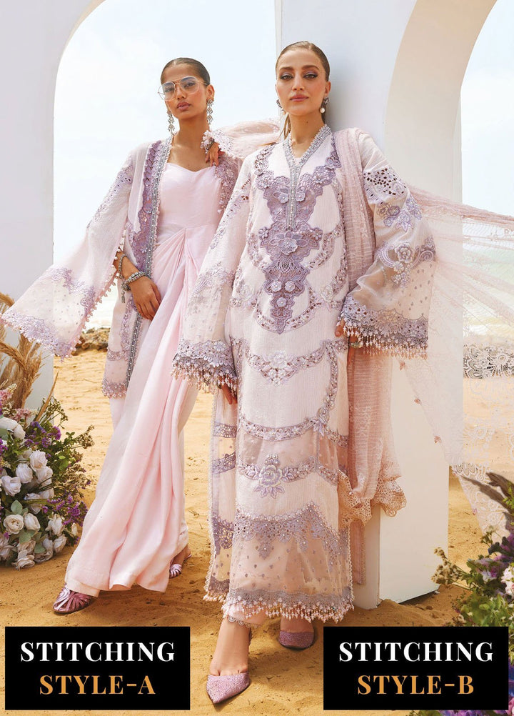 Maria B Embroidered Lawn Suits Unstitched 3 Piece MB25LL D-02 - Summer Collection