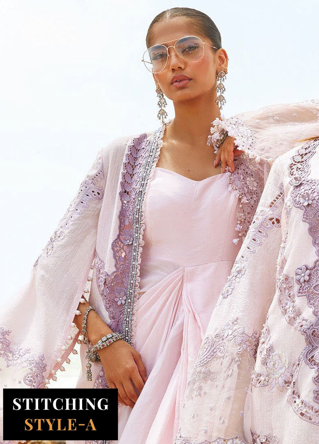 Maria B Embroidered Lawn Suits Unstitched 3 Piece MB25LL D-02 - Summer Collection