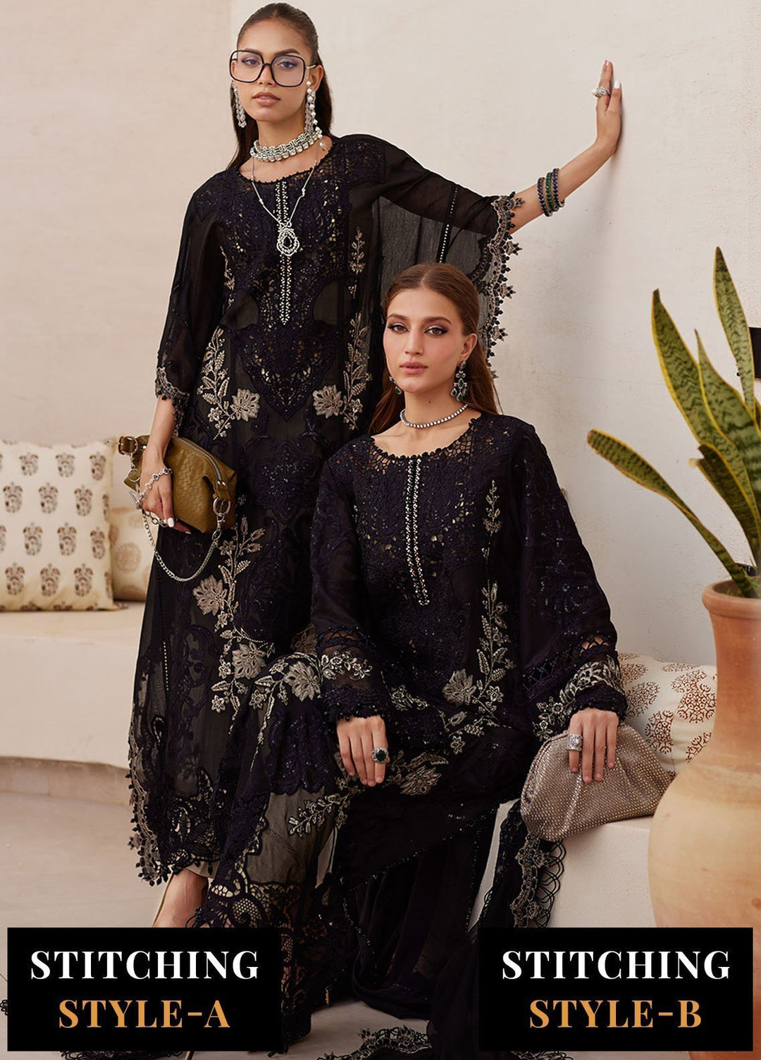 Maria B Embroidered Lawn Suits Unstitched 3 Piece MB25LL D-03 - Summer Collection