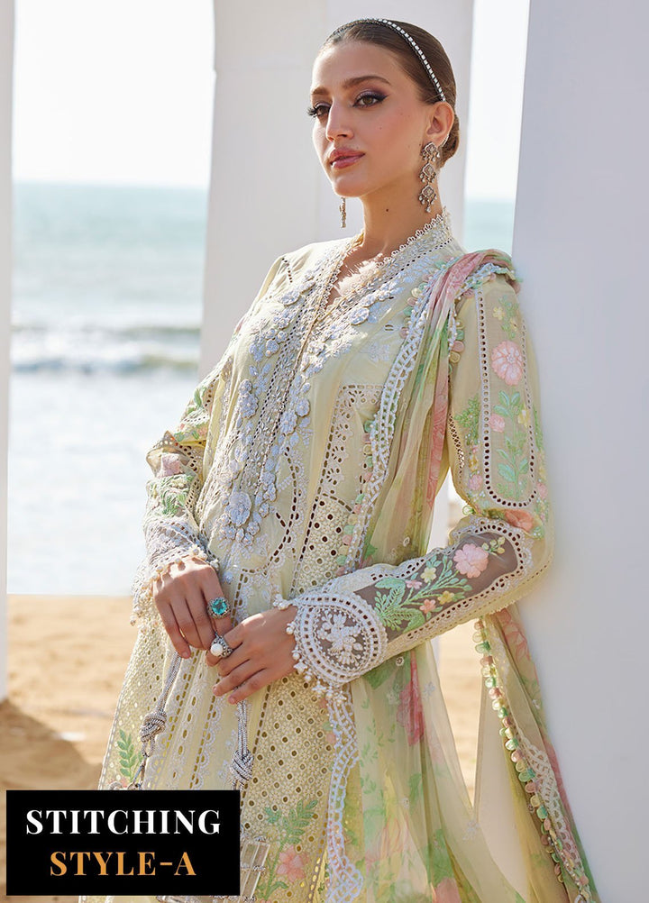 Maria B Embroidered Lawn Suits Unstitched 3 Piece MB25LL D-04 - Summer Collection