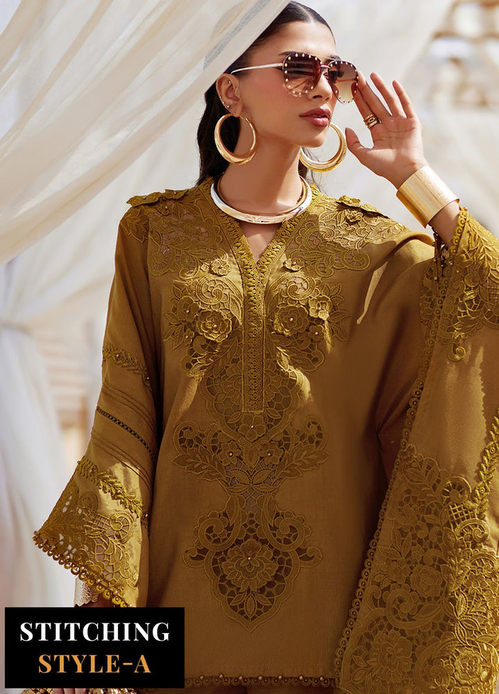Maria B Embroidered Lawn Suits Unstitched 3 Piece MB25LL D-06 - Summer Collection