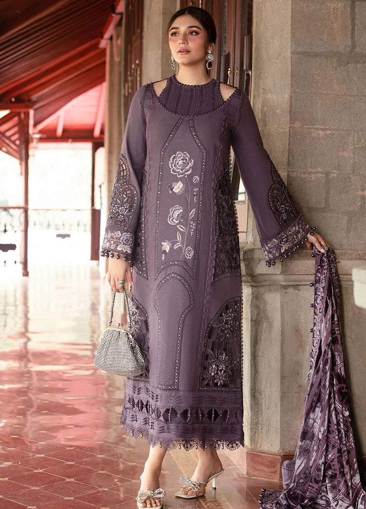 Maria B Embroidered Suit Unstitched 3 Piece D-02 - Winter Collection
