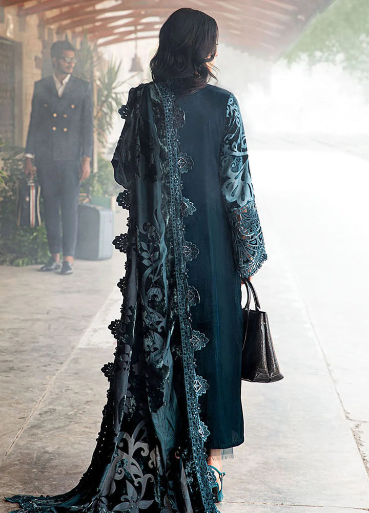 Maria B Embroidered Suit Unstitched 3 Piece D-03 - Winter Collection