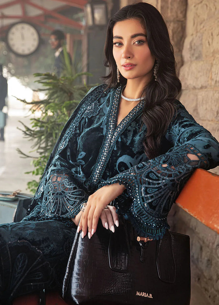 Maria B Embroidered Suit Unstitched 3 Piece D-03 - Winter Collection