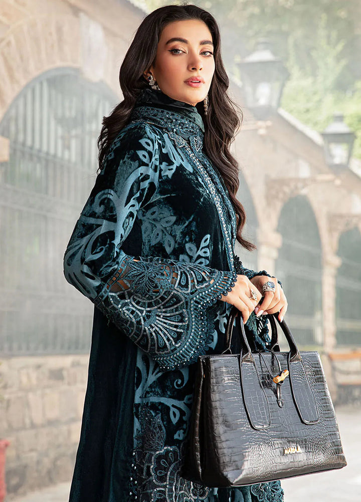 Maria B Embroidered Suit Unstitched 3 Piece D-03 - Winter Collection