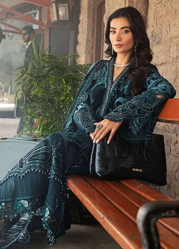 Maria B Embroidered Suit Unstitched 3 Piece D-03 - Winter Collection