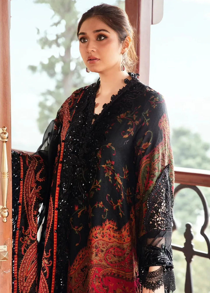 Maria B Embroidered Suit Unstitched 3 Piece D-04 - Winter Collection
