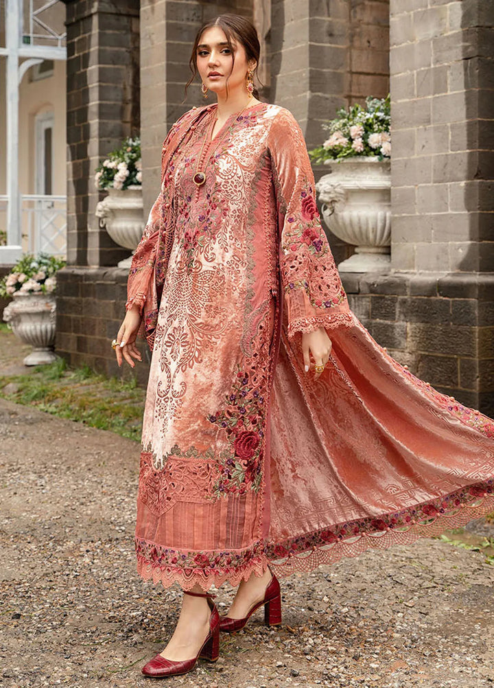 Maria B Embroidered Suit Unstitched 3 Piece D-06 - Winter Collection