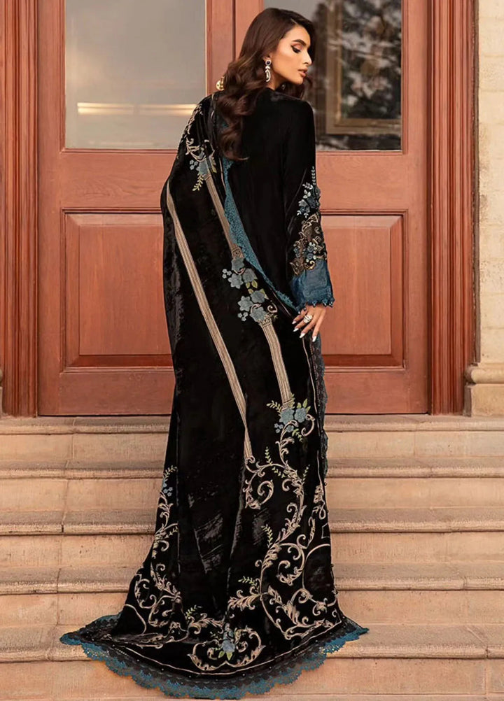 Maria B Embroidered Suit Unstitched 3 Piece D-08 - Winter Collection