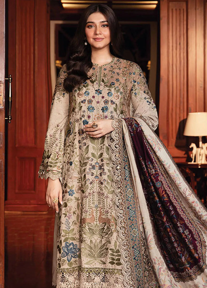 Maria B Embroidered Suit Unstitched 3 Piece D-11 - Winter Collection