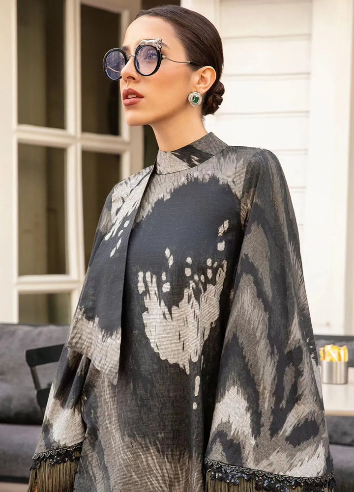 Maria B Embroidered Suit Unstitched 3 Piece MB2424PF 10A - Fall Collection