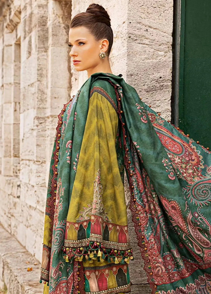 Maria B Embroidered Suit Unstitched 3 Piece MB2424PF 5A - Fall Collection