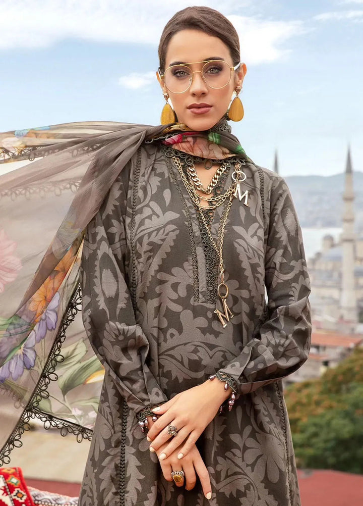 Maria B Embroidered Suit Unstitched 3 Piece MB2424PF 7A - Fall Collection