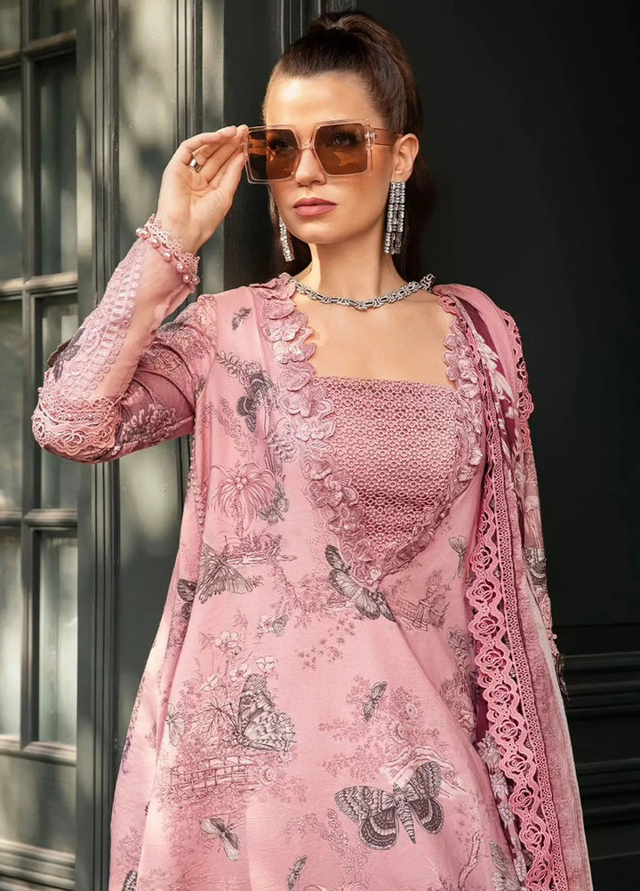 Maria B Embroidered Suit Unstitched 3 Piece MB2424PF 8A - Fall Collection