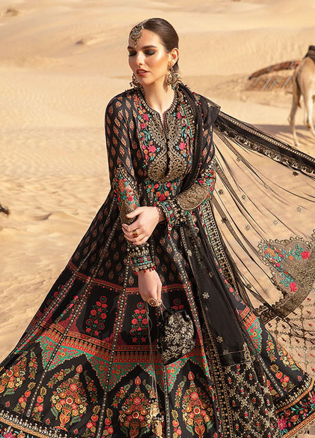 Maria B Embroidered  Suits Unstitched 3 Piece MB24LL 13B - Luxury Lawn Collection