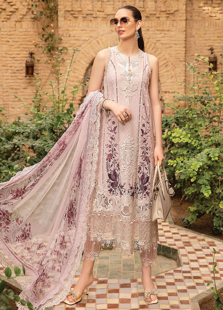 Maria B Embroidered  Suits Unstitched 3 Piece MB24LL 14A - Luxury Lawn Collection