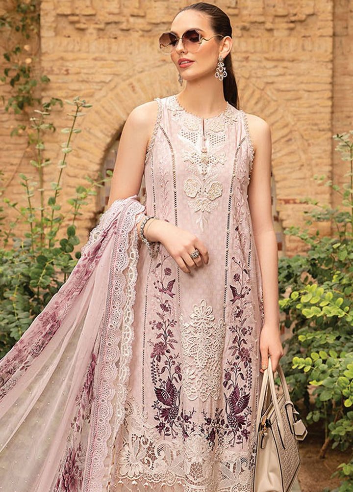 Maria B Embroidered  Suits Unstitched 3 Piece MB24LL 14A - Luxury Lawn Collection