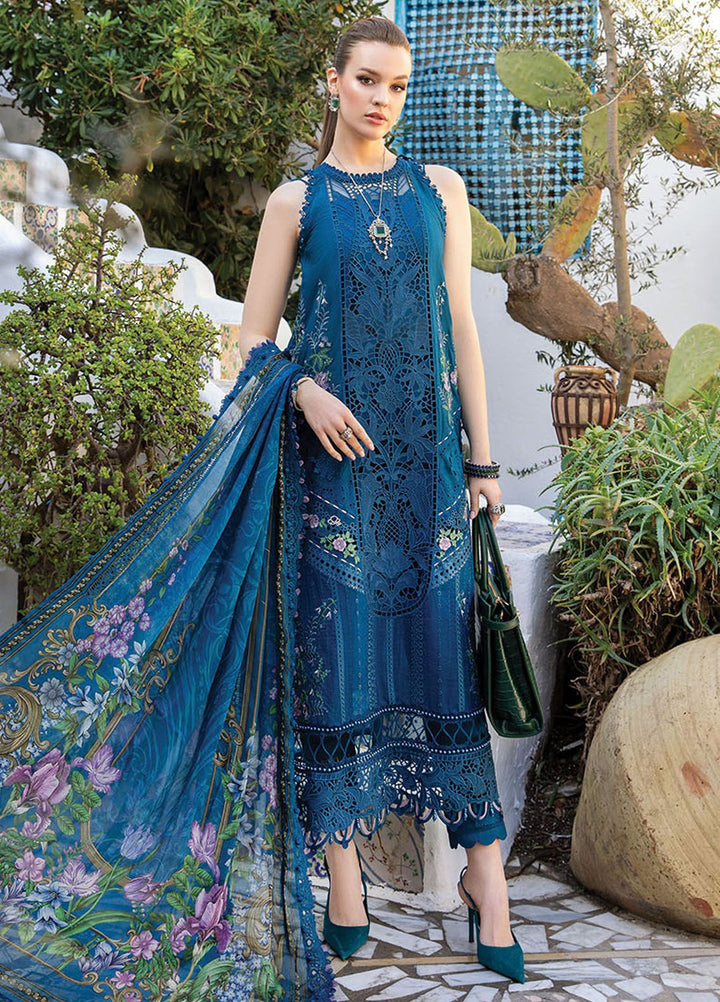 Maria B Embroidered  Suits Unstitched 3 Piece MB24LL 15A - Luxury Lawn Collection