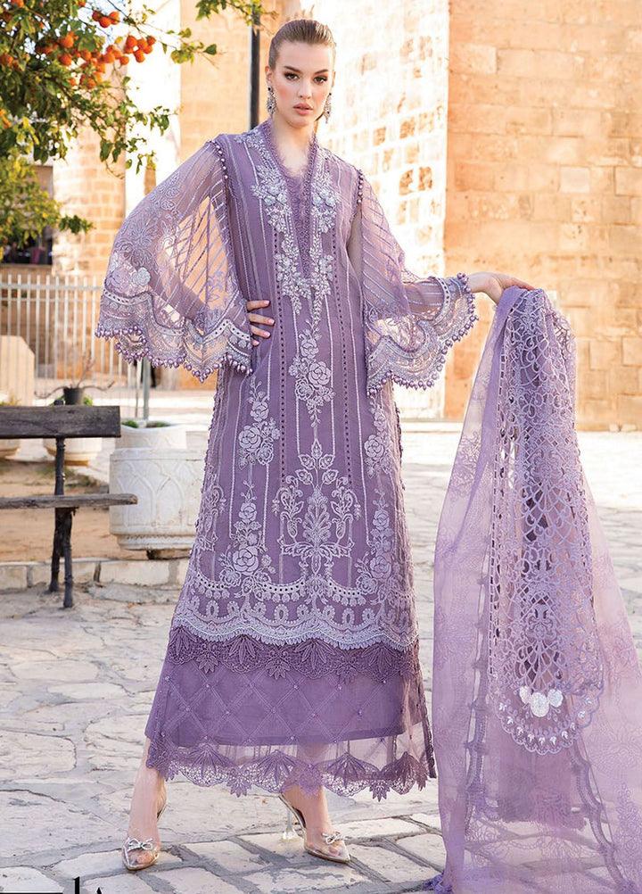 Maria B Embroidered  Suits Unstitched 3 Piece MB24LL 1A - Luxury Lawn Collection