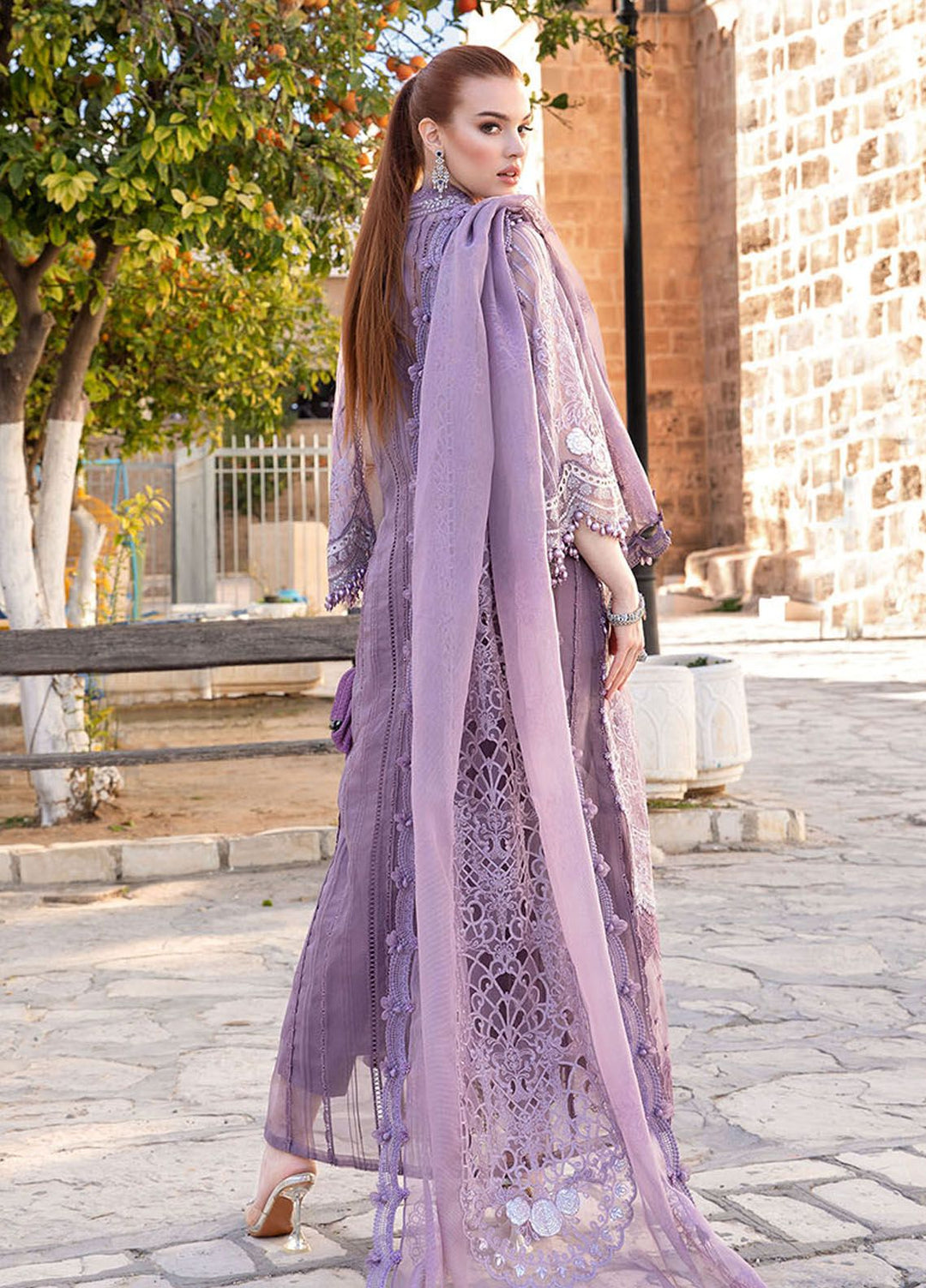 Maria B Embroidered  Suits Unstitched 3 Piece MB24LL 1A - Luxury Lawn Collection