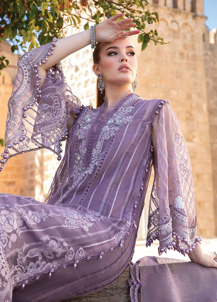 Maria B Embroidered  Suits Unstitched 3 Piece MB24LL 1A - Luxury Lawn Collection