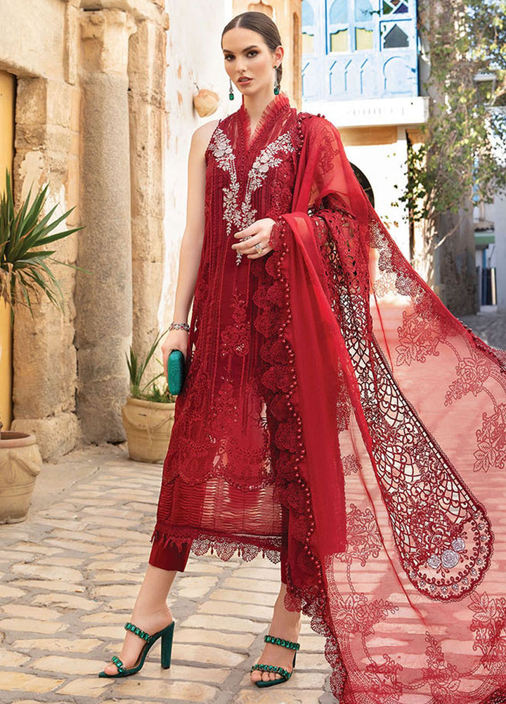 Maria B Embroidered  Suits Unstitched 3 Piece MB24LL 1B - Luxury Lawn Collection