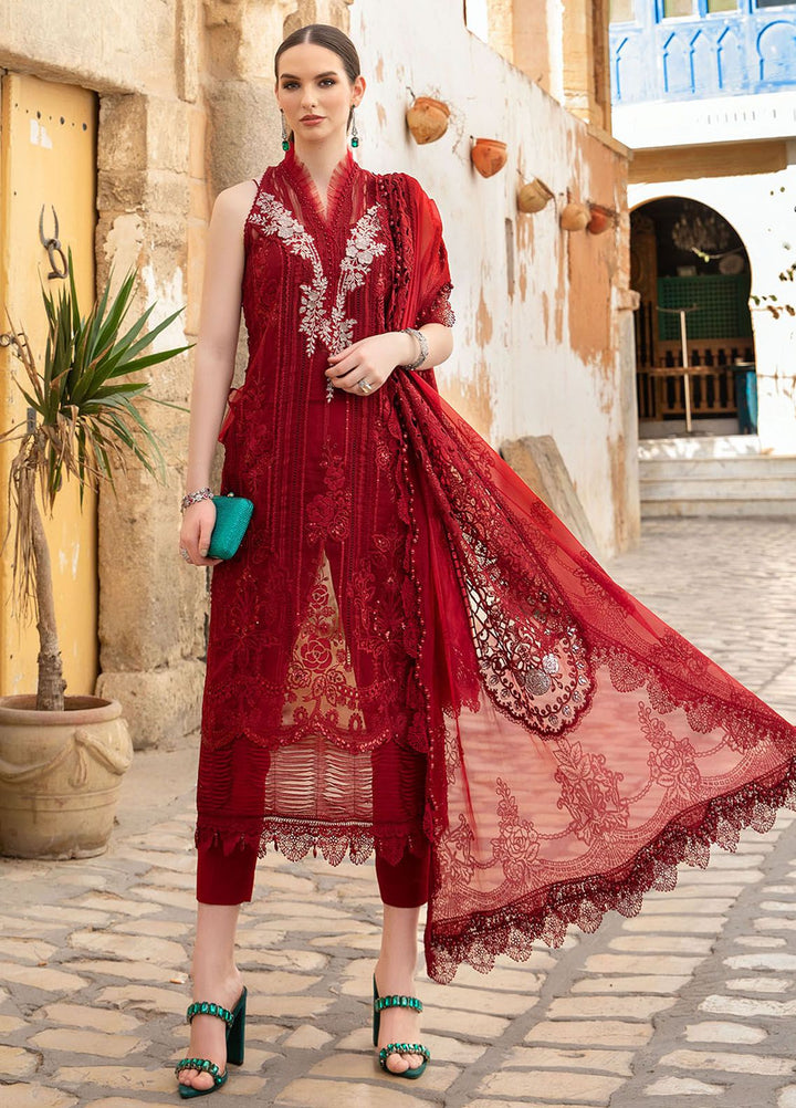 Maria B Embroidered  Suits Unstitched 3 Piece MB24LL 1B - Luxury Lawn Collection
