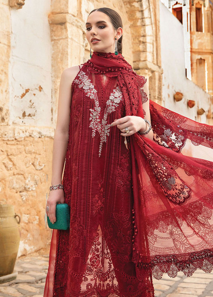 Maria B Embroidered  Suits Unstitched 3 Piece MB24LL 1B - Luxury Lawn Collection
