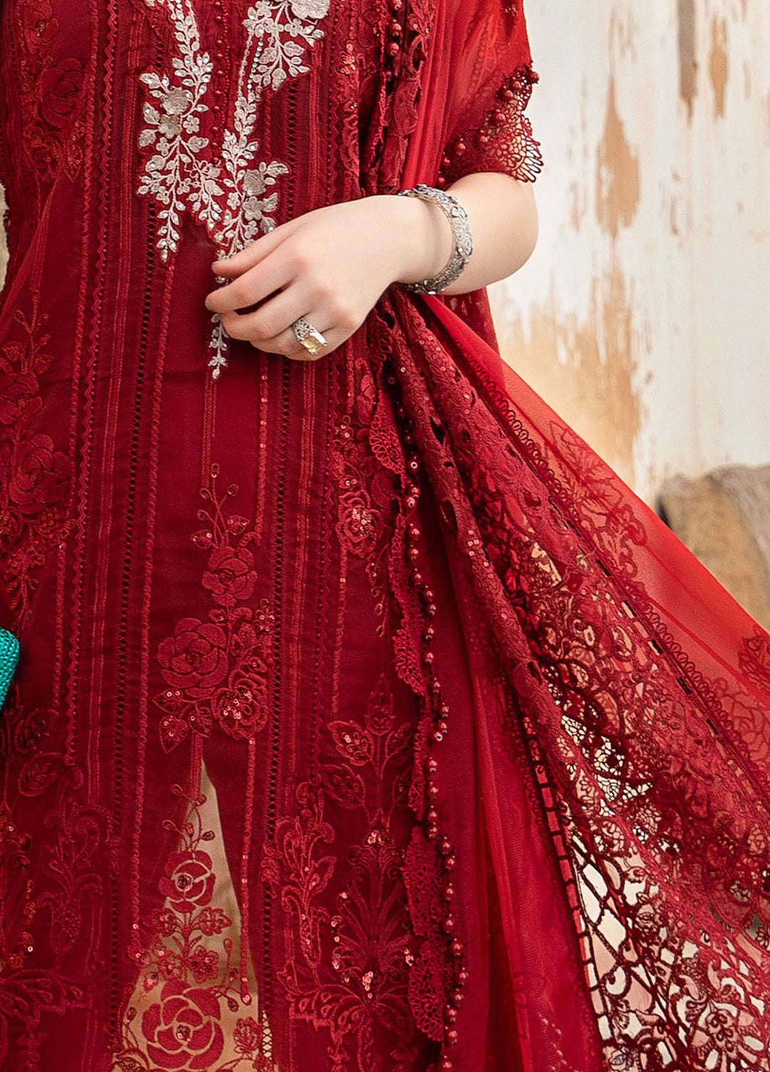 Maria B Embroidered  Suits Unstitched 3 Piece MB24LL 1B - Luxury Lawn Collection