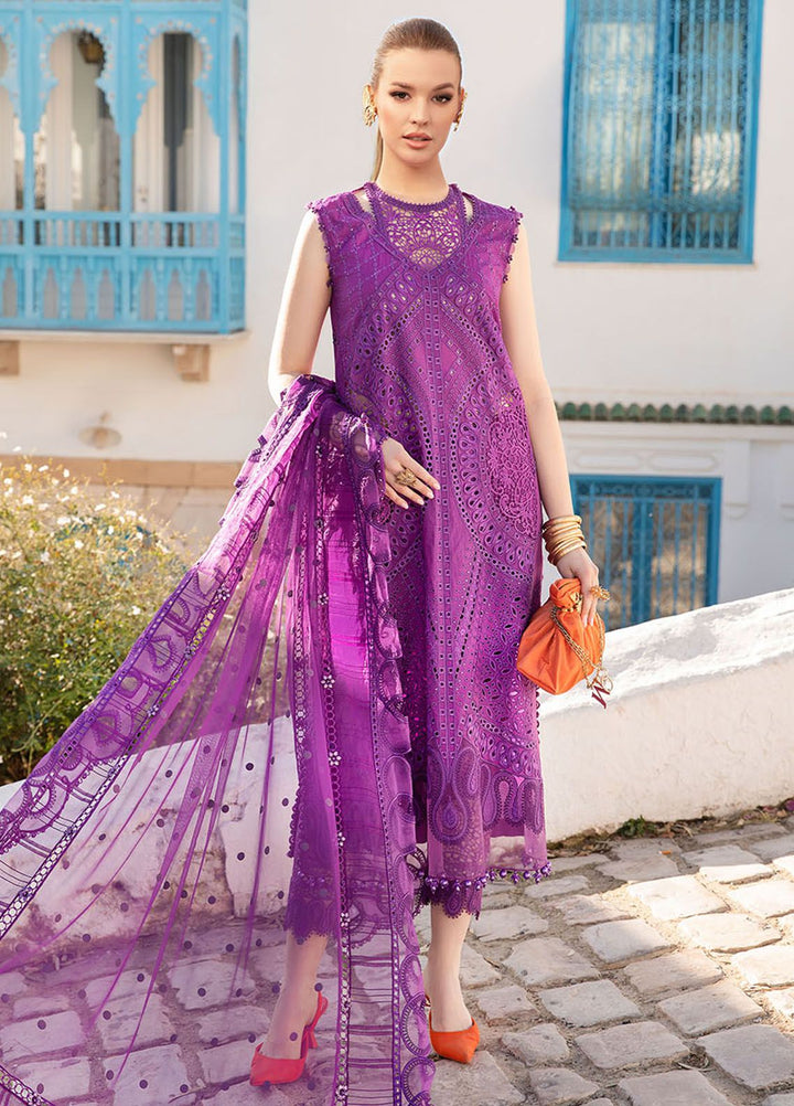 Maria B Embroidered  Suits Unstitched 3 Piece MB24LL 2B - Luxury Lawn Collection