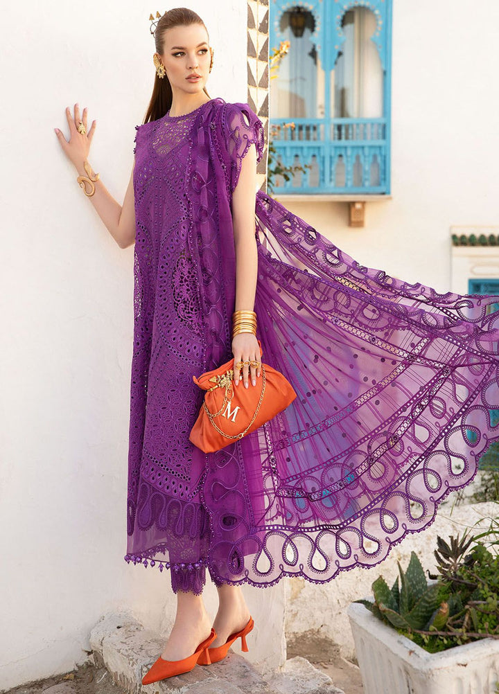 Maria B Embroidered  Suits Unstitched 3 Piece MB24LL 2B - Luxury Lawn Collection