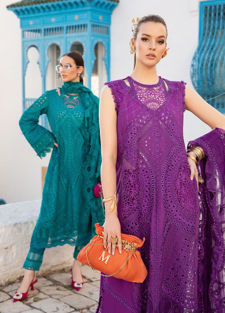 Maria B Embroidered  Suits Unstitched 3 Piece MB24LL 2B - Luxury Lawn Collection