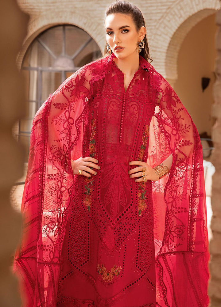 Maria B Embroidered  Suits Unstitched 3 Piece MB24LL 4A - Luxury Lawn Collection