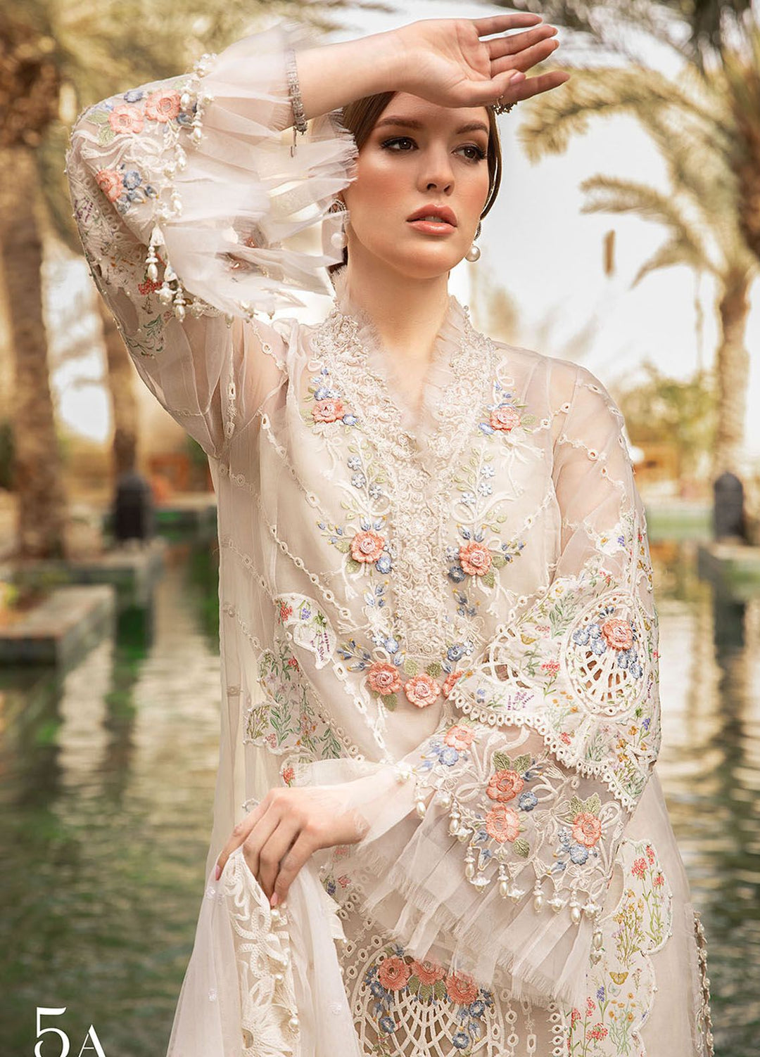 Maria B Embroidered  Suits Unstitched 3 Piece MB24LL 5A - Luxury Lawn Collection