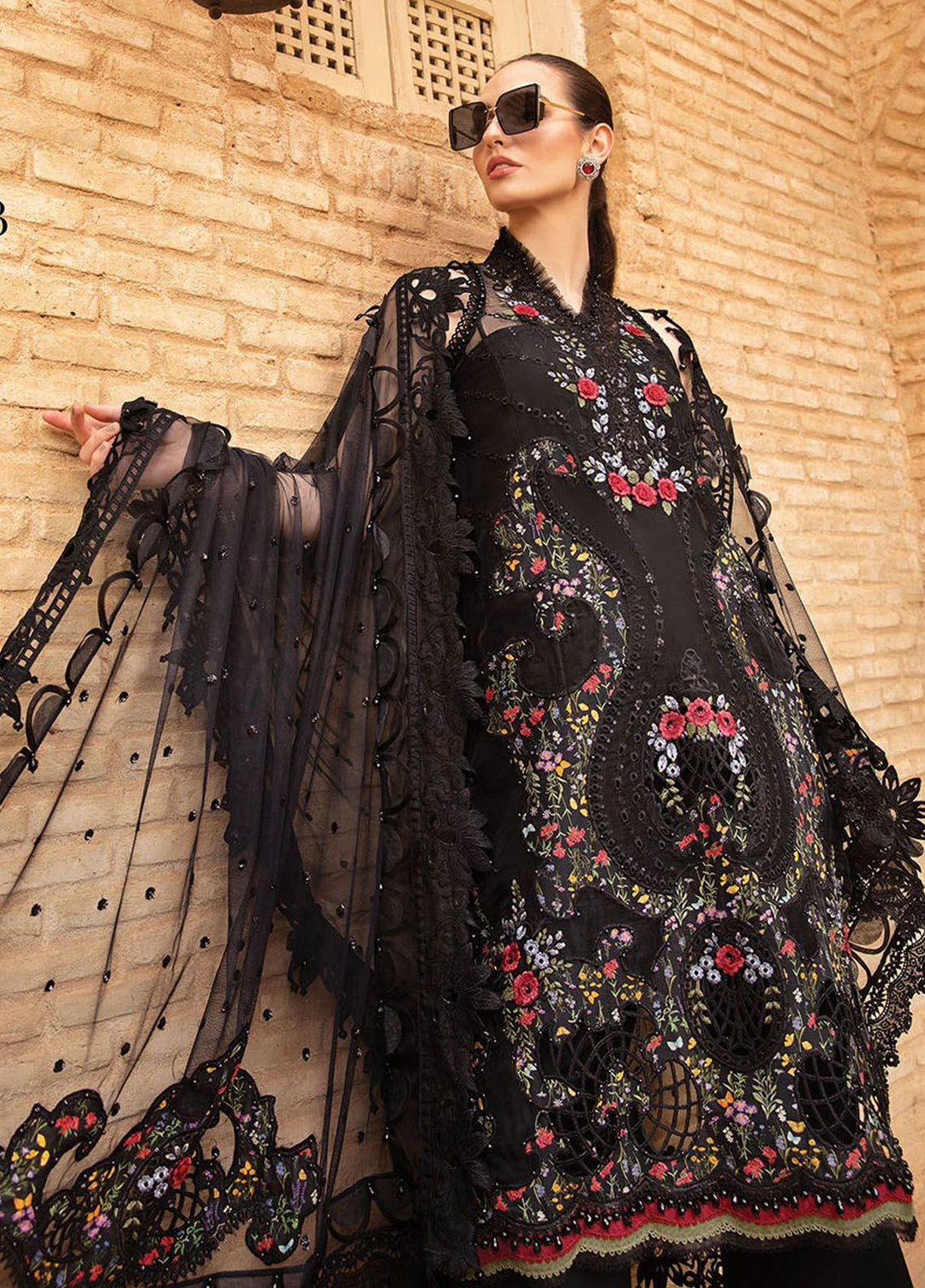 Maria B Embroidered  Suits Unstitched 3 Piece MB24LL 5B - Luxury Lawn Collection